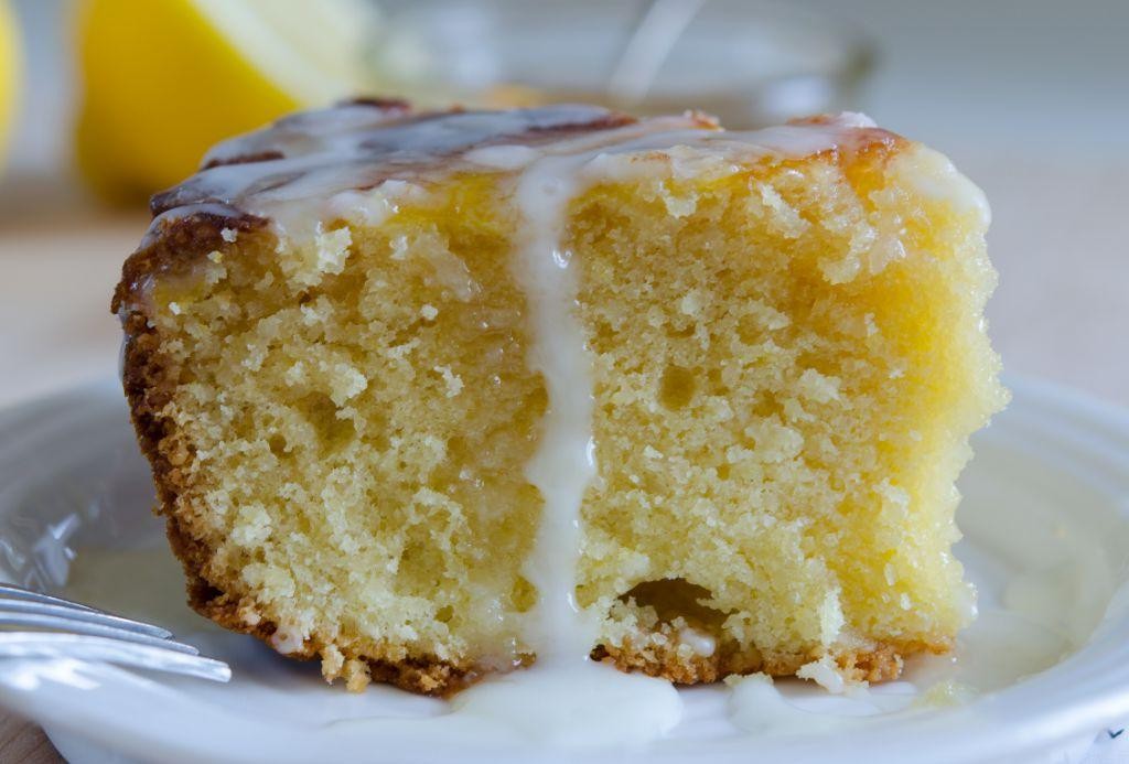 Lemon Drizzle Cake with Honey Glaze