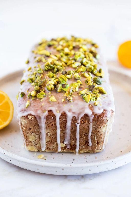 Lemon Drizzle Cake with Pistachios
