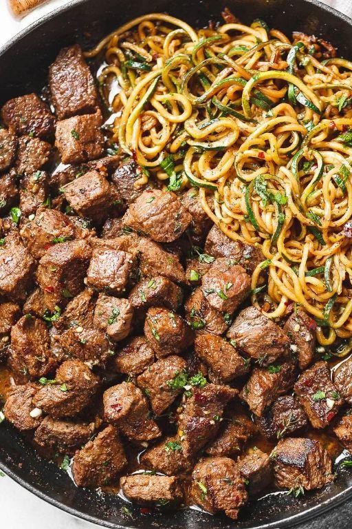 Lemon Garlic Butter Steak Bites