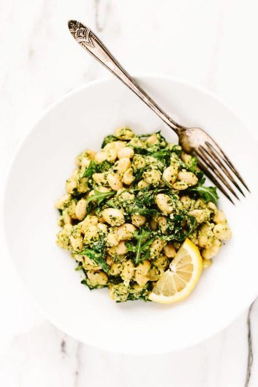 Lemon Garlic Vegan White Bean Salad