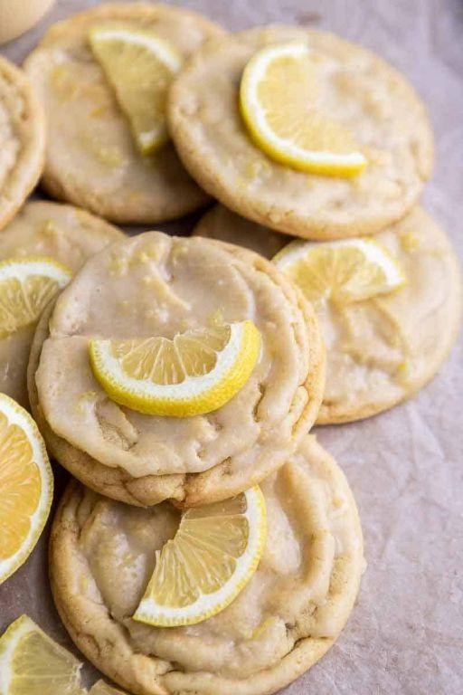 Lemon Glazed Crumbl Cookies