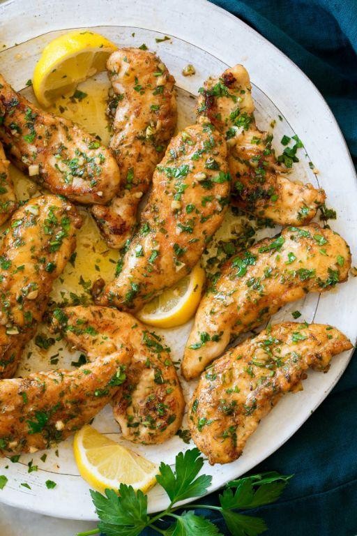 Lemon Herb Baked Chicken Tenderloins