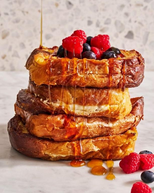 Lemon Ricotta Stuffed French Toast