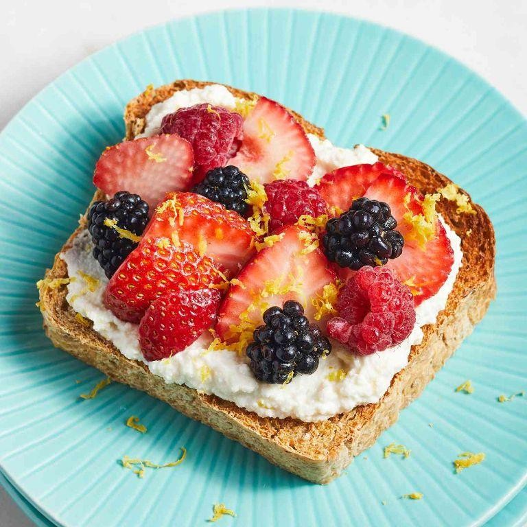 Lemon Ricotta Toast with Fresh Berries