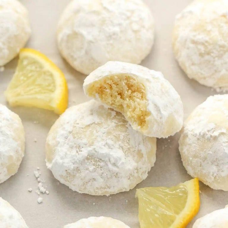 Lemon Zest Snowball Cookies