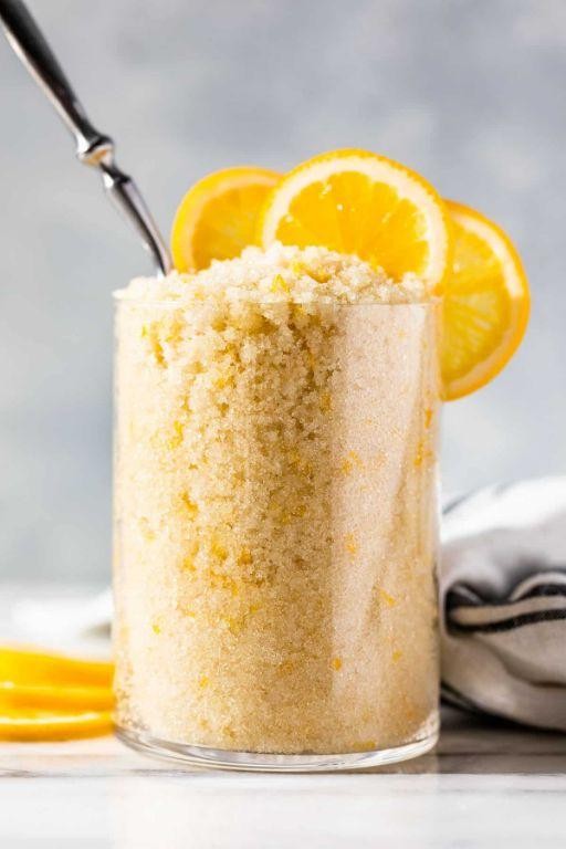 Lemon Zest and Sugar Scrub