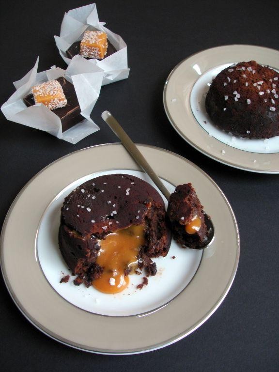 Licor 43 Chocolate Lava Cake with Caramel Drizzle