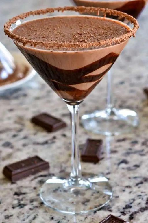 Licor 43 Chocolate Martini with Cocoa Rim