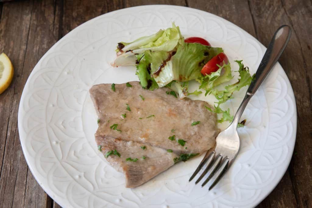 Light and Fresh Veal Piccata with Arugula