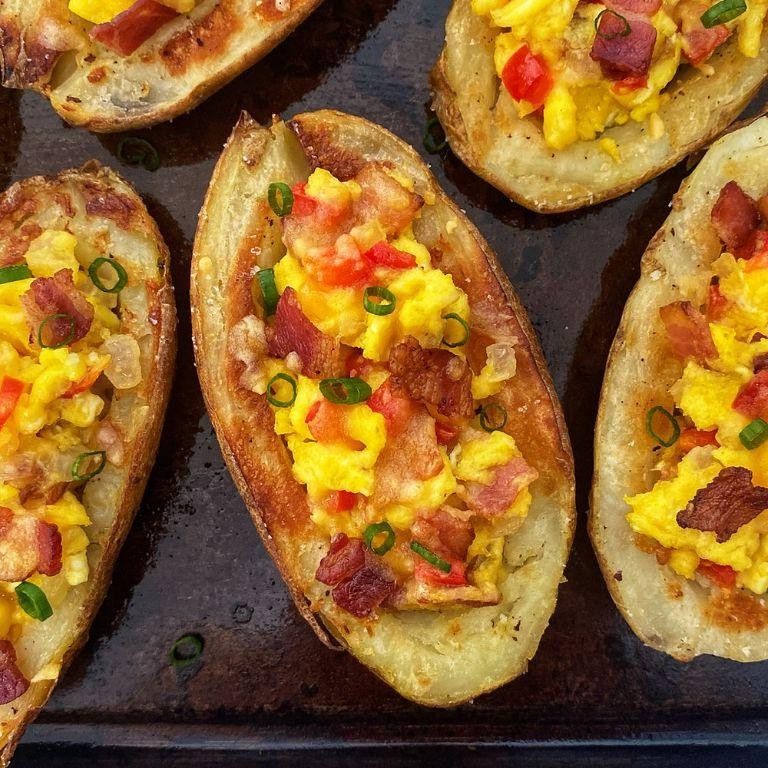 Loaded Breakfast Potato Skins