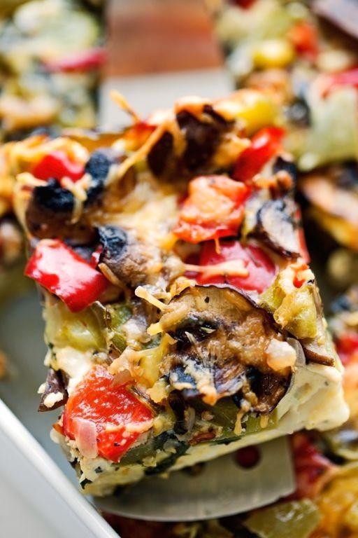 Loaded Veggie and Chickpea Flour Casserole