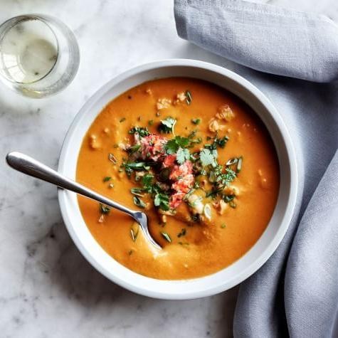 Lobster Bisque with Coconut Milk