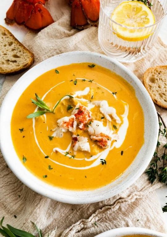 Lobster Bisque with a Citrus Zest