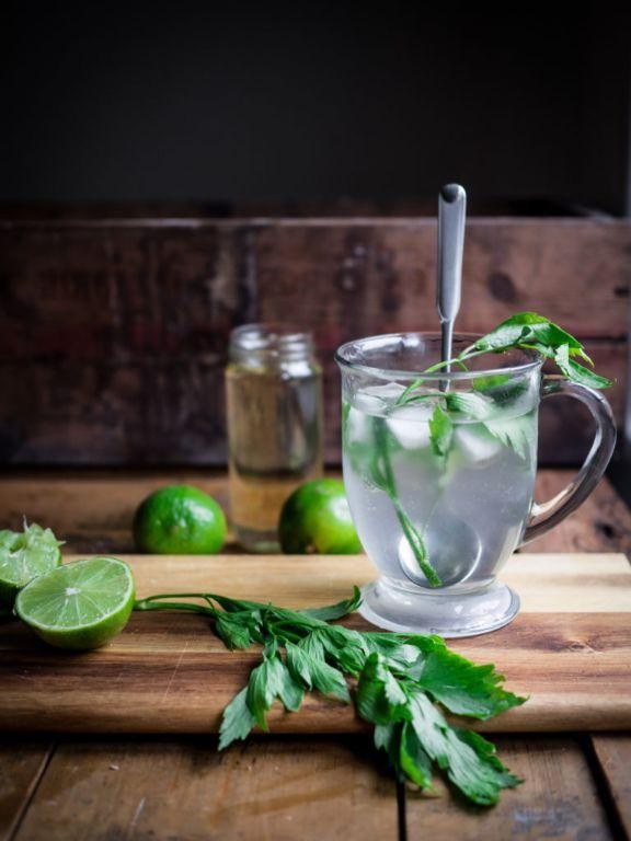 Lovage-Infused Gin Cocktail