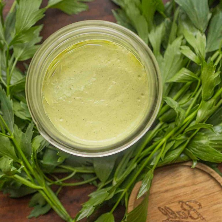 Lovage-Infused Olive Oil for Dipping