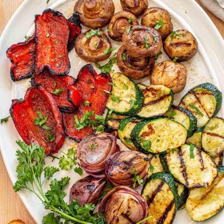 Lovage-Marinated Grilled Vegetables
