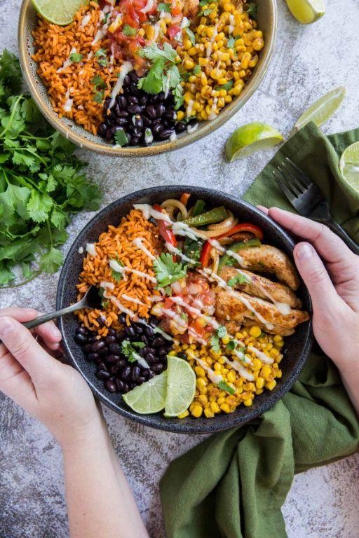 Low Sodium Chicken Fajita Bowls