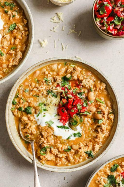 Low Sodium Turkey and White Bean Chili