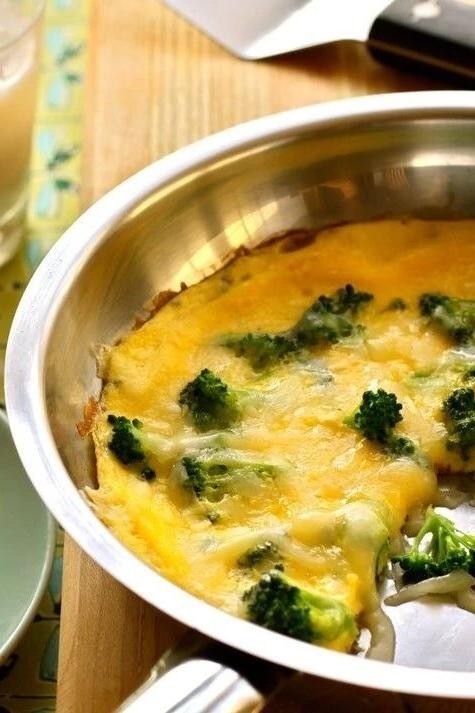 Low-Carb Broccoli and Cheddar Frittata