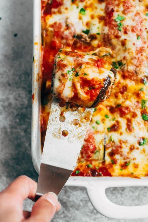 Low-Carb Eggplant Lasagna Rolls
