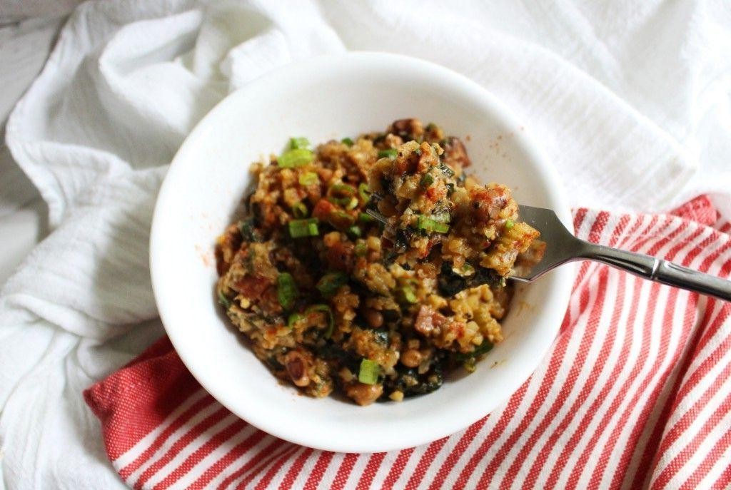 Low-Carb Hoppin John with Cauliflower Rice