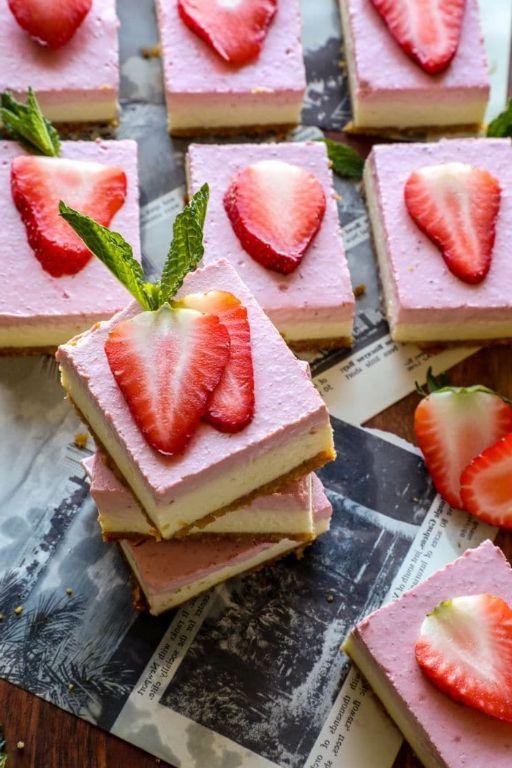 Low-Carb Keto Strawberry Cheesecake Bites