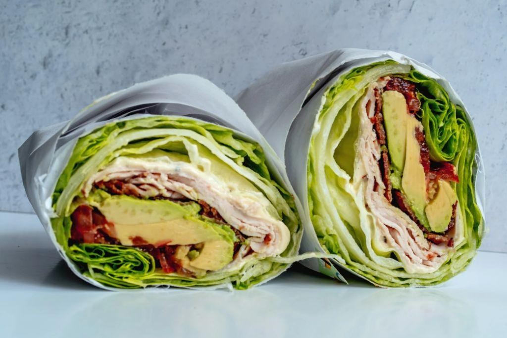 Low-Carb Turkey Club Lettuce Wraps