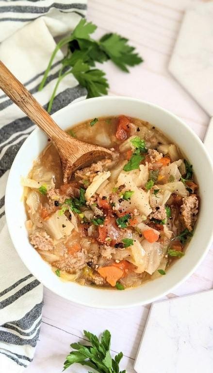 Low-Carb Turkey and Cabbage Soup