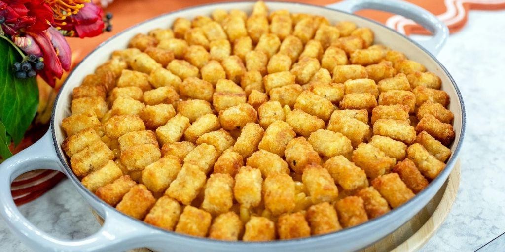 Mac and Cheese Tater Tot Casserole