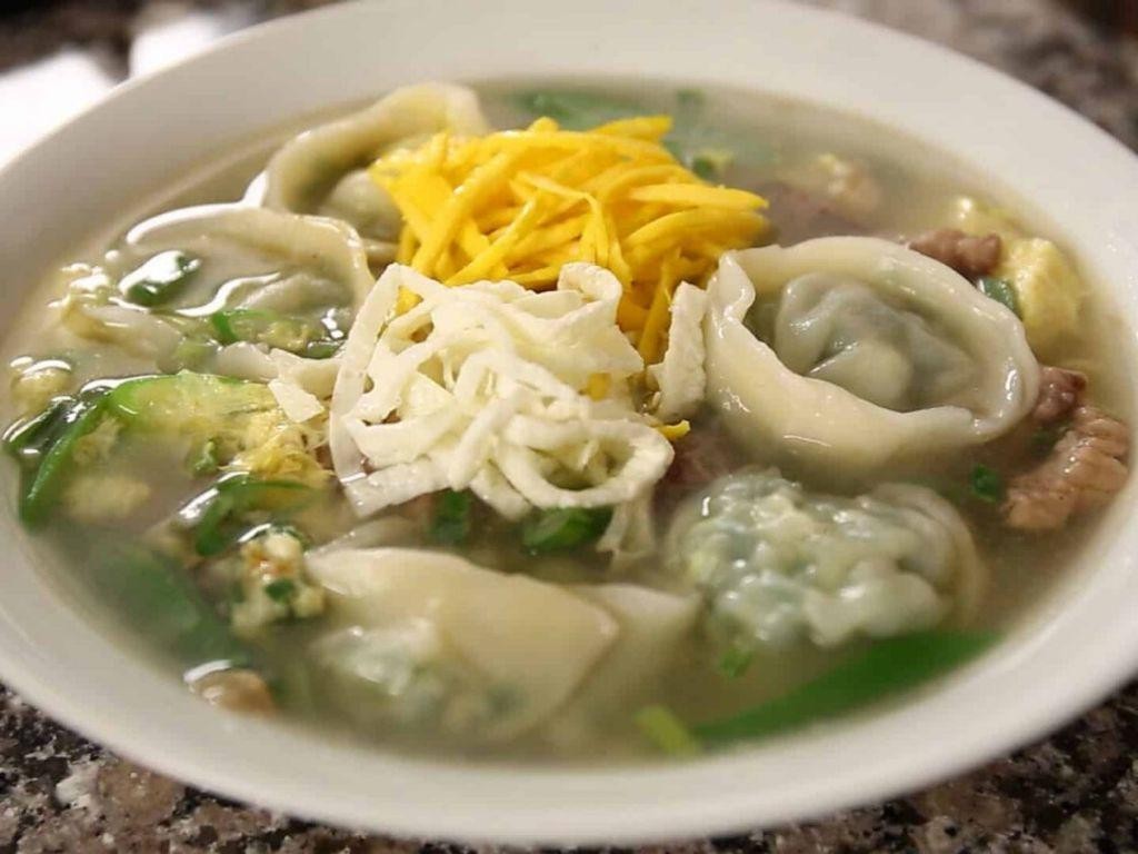 Mangú Dumplings in Broth
