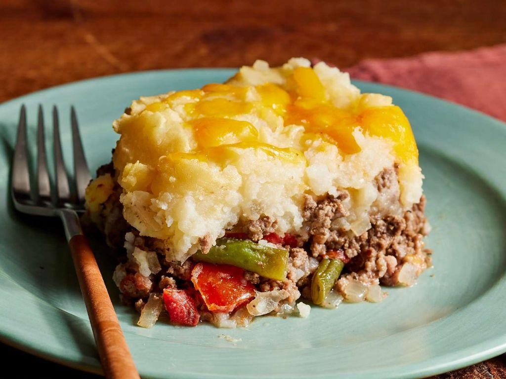 Mangú Shepherd’s Pie with Ground Meat