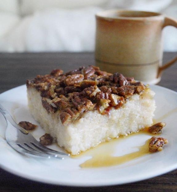 Maple Brown Sugar Grits with Pecans