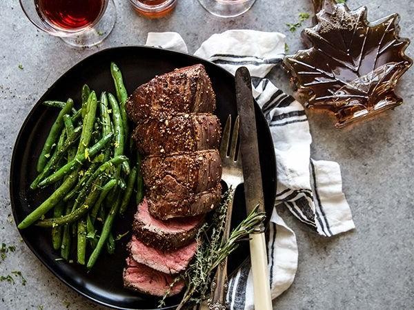 Maple Dijon Glazed Top Round Steak