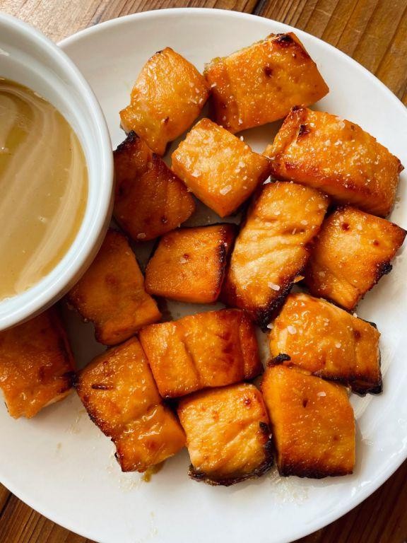 Maple Dijon Salmon Bites