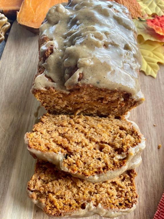 Maple Glazed Sweet Potato Bread