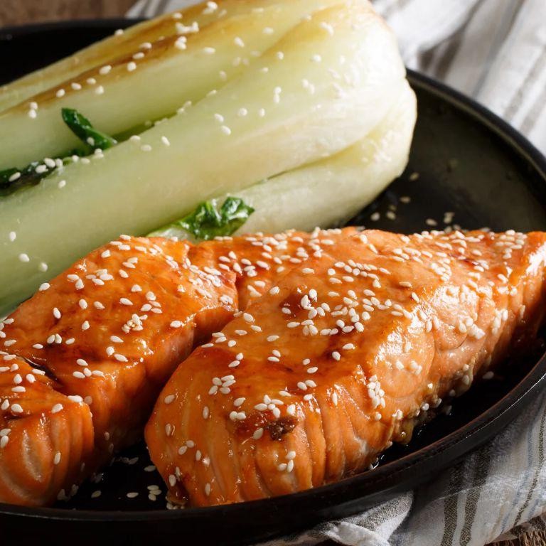 Maple Glazed Teriyaki Salmon