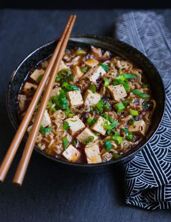 Mapo Tofu Ramen with Sichuan Peppercorns