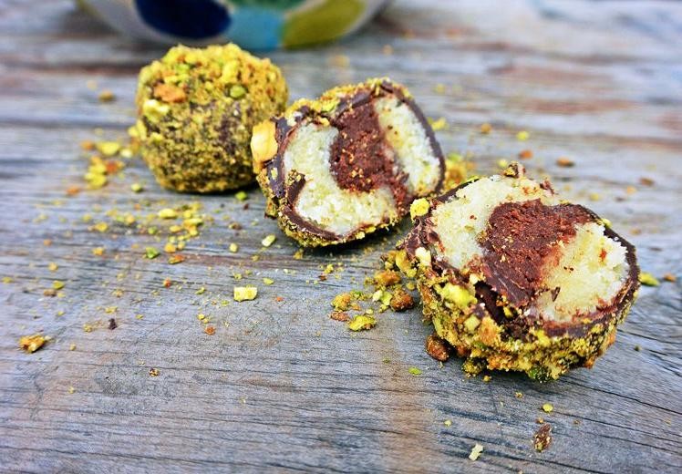 Marzipan-Filled Chocolate Truffles
