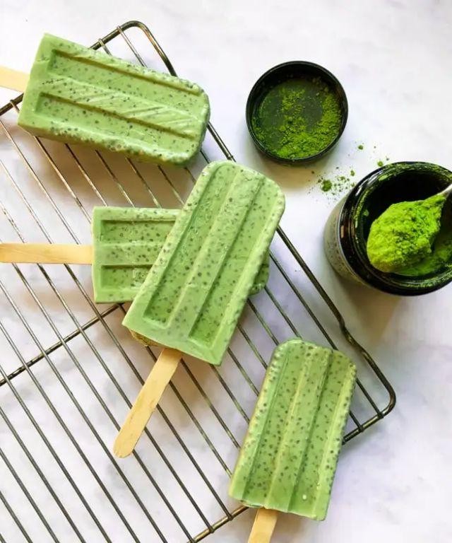 Matcha Green Tea Chia Seed Bars