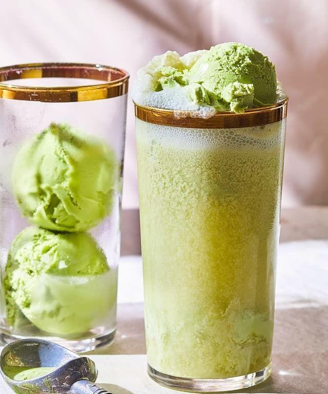 Matcha Green Tea Ice Cream Ginger Ale Float