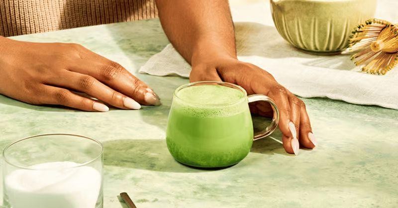 Matcha Green Tea Latte with Stevia