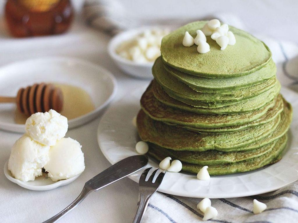 Matcha Green Tea Pancakes