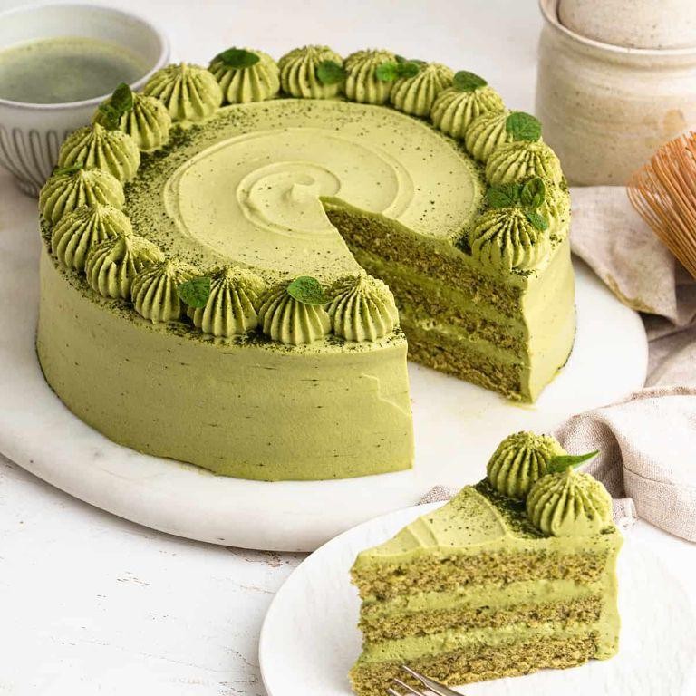 Matcha Green Tea Whip Cream Cake