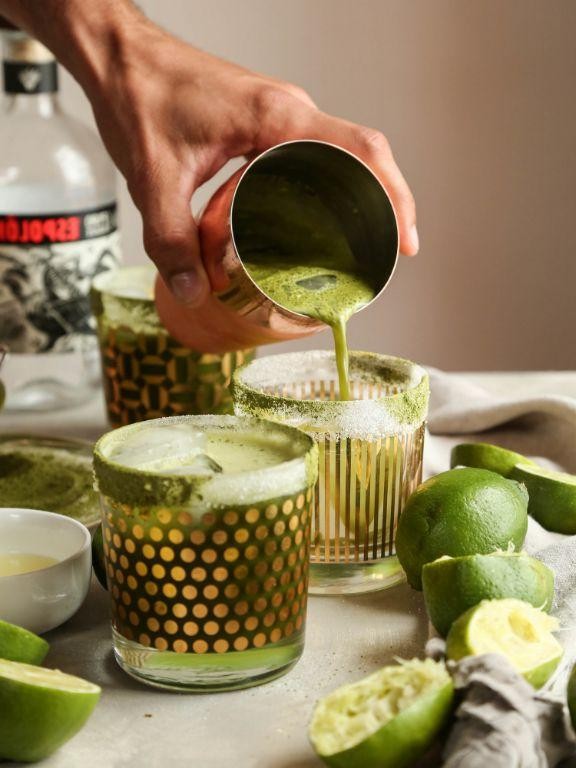 Matcha Lime Margarita with Agave