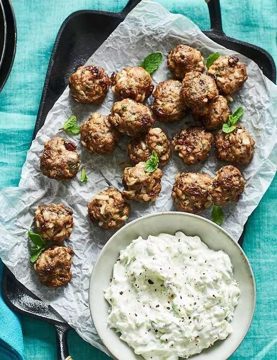 Mediterranean Lamb Spedini with Tzatziki