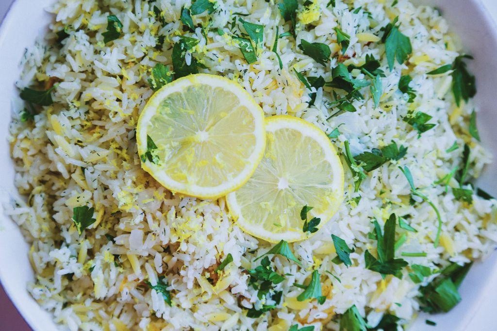 Mediterranean Lemon Herb Rice