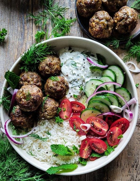 Mediterranean Meatballs with Feta and Olives