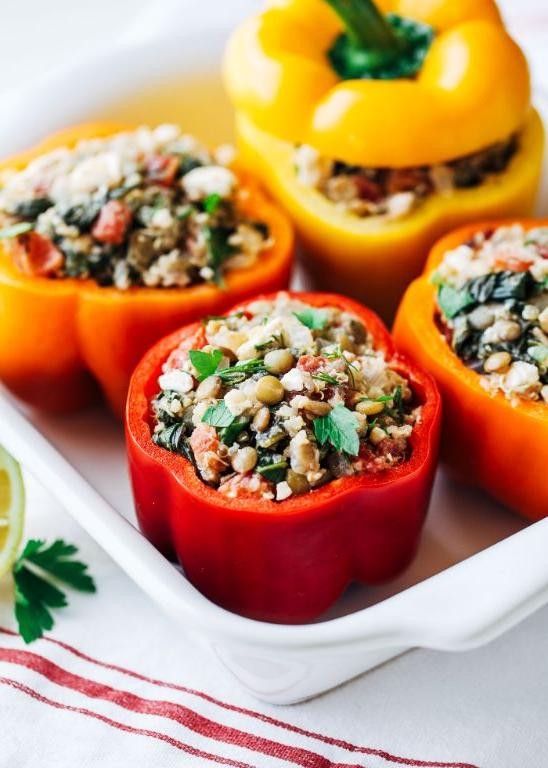 Mediterranean Quinoa Stuffed Peppers