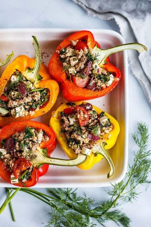Mediterranean Stuffed Bell Peppers