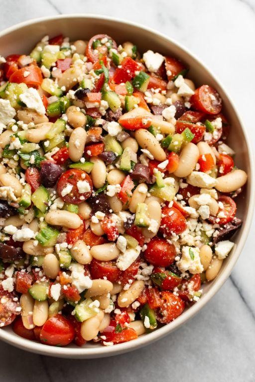 Mediterranean Vegan White Bean Salad